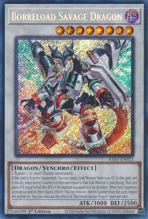 Borreload Savage Dragon [RA01-EN033] Secret Rare - Trinity Hobby