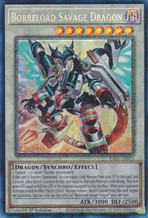 Borreload Savage Dragon [RA01-EN033] Prismatic Collector's Rare - Trinity Hobby