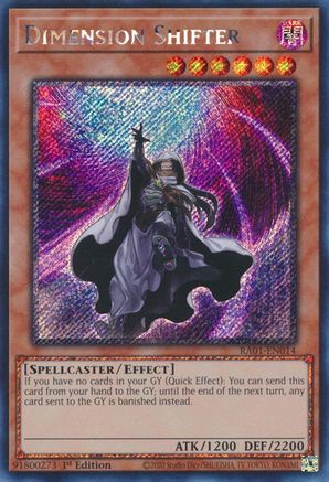 Dimension Shifter [RA01-EN014] Platinum Secret Rare - Trinity Hobby
