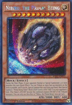 Nibiru, the Primal Being [RA01-EN015] Platinum Secret Rare - Trinity Hobby
