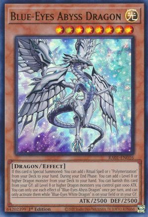Blue-Eyes Abyss Dragon [RA01-EN016] Ultra Rare - Trinity Hobby