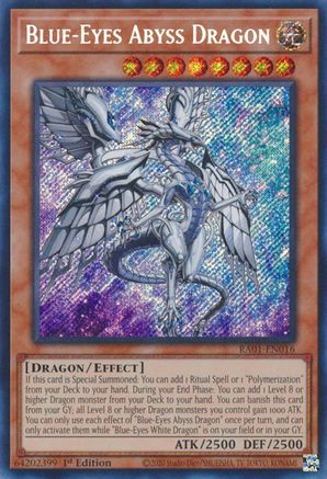 Blue-Eyes Abyss Dragon [RA01-EN016] Secret Rare - Trinity Hobby