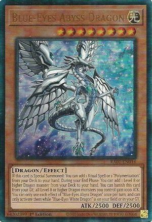 Blue-Eyes Abyss Dragon [RA01-EN016] Prismatic Ultimate Rare - Trinity Hobby