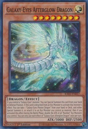 Galaxy-Eyes Afterglow Dragon [RA01-EN017] Super Rare - Trinity Hobby