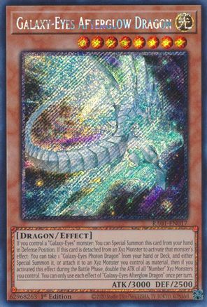 Galaxy-Eyes Afterglow Dragon [RA01-EN017] Platinum Secret Rare - Trinity Hobby