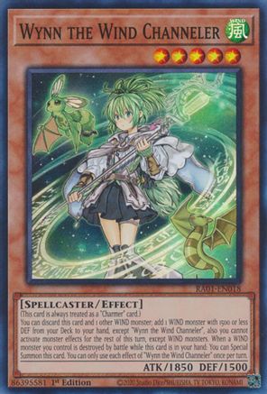 Wynn the Wind Channeler [RA01-EN018] Super Rare - Trinity Hobby