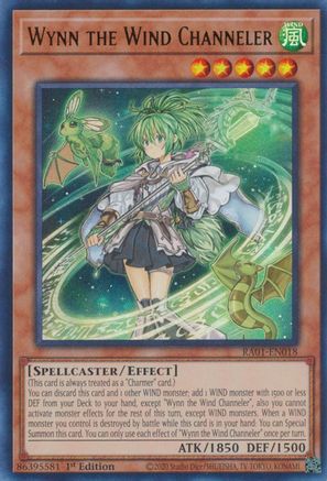 Wynn the Wind Channeler [RA01-EN018] Ultra Rare - Trinity Hobby