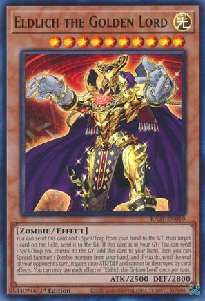 Eldlich the Golden Lord [RA01-EN019] Ultra Rare - Trinity Hobby