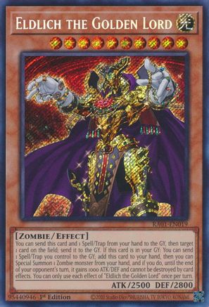 Eldlich the Golden Lord [RA01-EN019] Secret Rare - Trinity Hobby