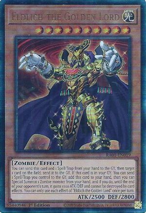 Eldlich the Golden Lord [RA01-EN019] Prismatic Ultimate Rare - Trinity Hobby