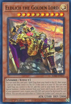 Eldlich the Golden Lord (Alternate Art) [RA01-EN019] Ultra Rare - Trinity Hobby