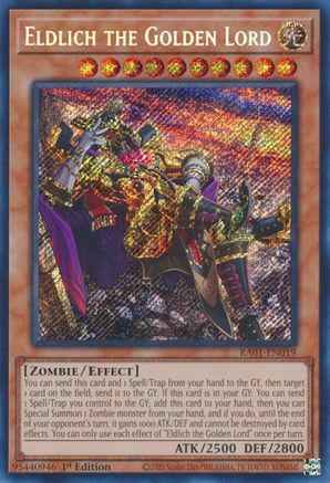 Eldlich the Golden Lord (Alternate Art) [RA01-EN019] Secret Rare - Trinity Hobby