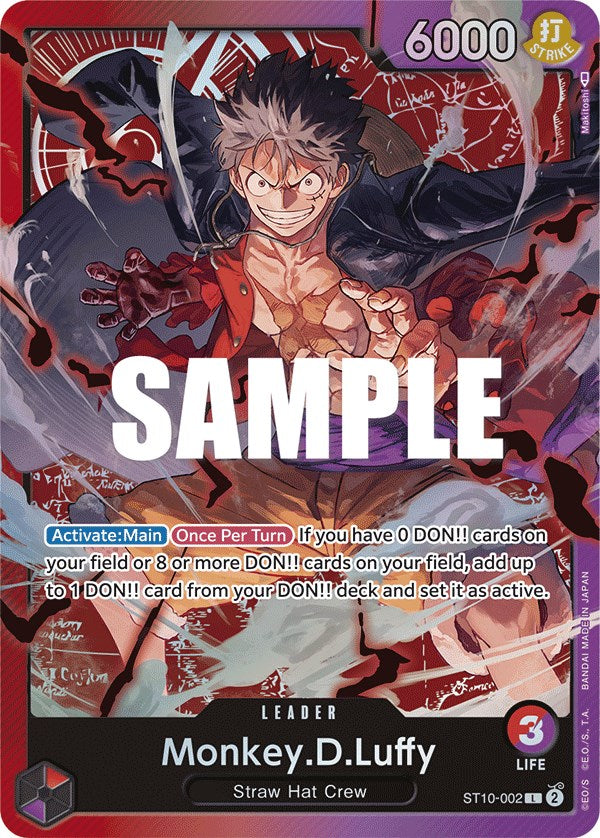 Monkey.D.Luffy (002) (ST10-002) - [Ultra Deck: The Three Captains] Foil - Trinity Hobby
