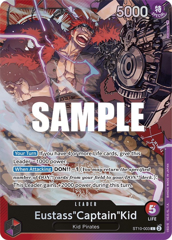 Eustass"Captain"Kid (003) (ST10-003) - [Ultra Deck: The Three Captains] Foil - Trinity Hobby