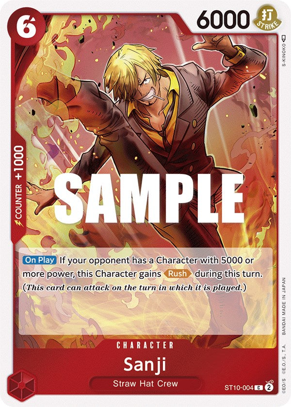 Sanji (ST10-004) - [Ultra Deck: The Three Captains] Foil - Trinity Hobby