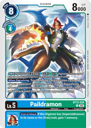 Paildramon [BT12-028] (NYCC 2023 Demo Deck) [Across Time] - Trinity Hobby
