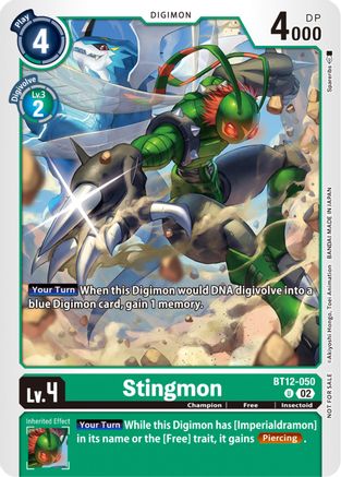 Stingmon [BT12-050] (NYCC 2023 Demo Deck) [Across Time] - Trinity Hobby