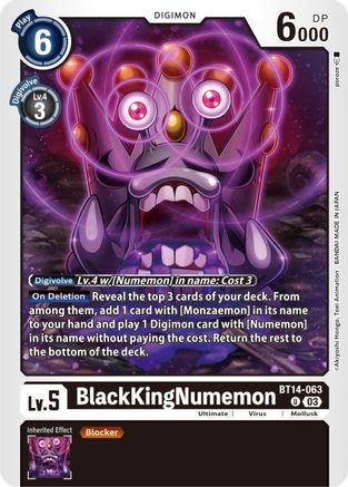 BlackKingNumemon [BT14-063] [Blast Ace] - Trinity Hobby
