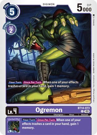 Ogremon [BT14-073] [Blast Ace] - Trinity Hobby