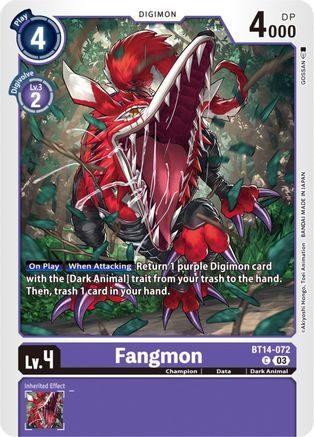Fangmon [BT14-072] [Blast Ace] - Trinity Hobby