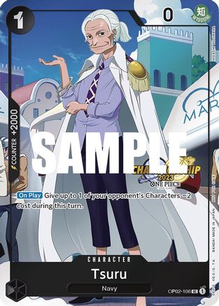 Tsuru (CS 2023 Event Pack) (OP02-106) - [One Piece Promotion Cards] Foil - Trinity Hobby