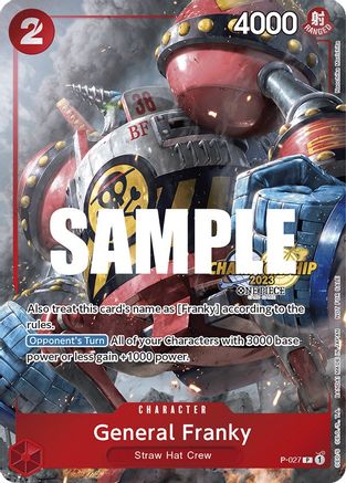 General Franky (CS 2023 Event Pack) (P-027) - [One Piece Promotion Cards] Foil