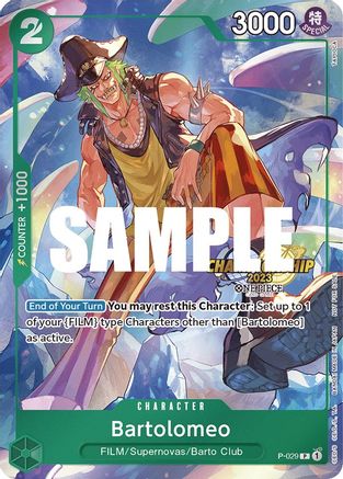 Bartolomeo (CS 2023 Event Pack) (P-029) - [One Piece Promotion Cards] Foil - Trinity Hobby