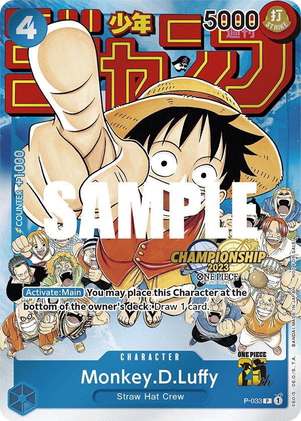 Monkey.D.Luffy (CS 2023 Event Pack) (P-033) - [One Piece Promotion Cards] Foil - Trinity Hobby