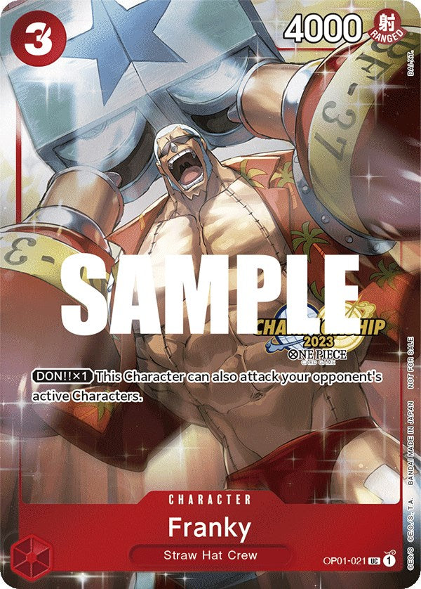 Franky (CS 2023 Celebration Pack) (OP01-021) - [One Piece Promotion Cards] Foil - Trinity Hobby