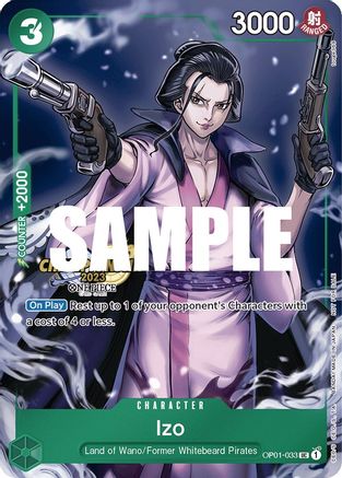 Izo (CS 2023 Celebration Pack) (OP01-033) - [One Piece Promotion Cards] Foil - Trinity Hobby