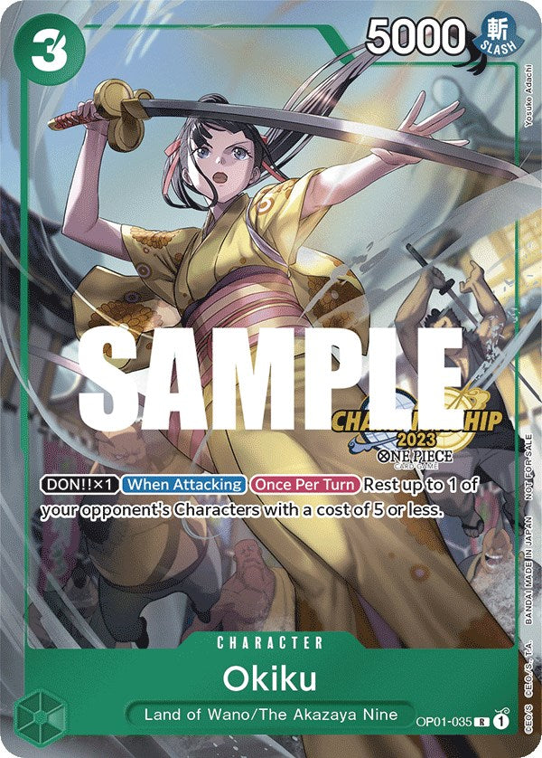 Okiku (CS 2023 Celebration Pack) (OP01-035) - [One Piece Promotion Cards] Foil - Trinity Hobby