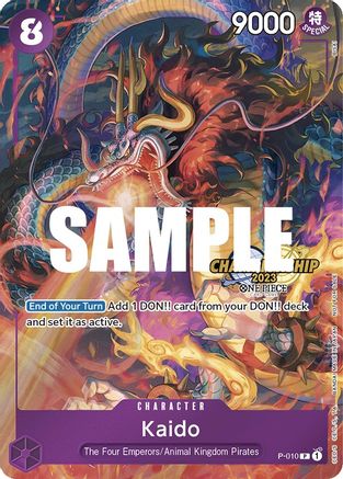 Kaido (CS 2023 Celebration Pack) (P-010) - [One Piece Promotion Cards] Foil - Trinity Hobby