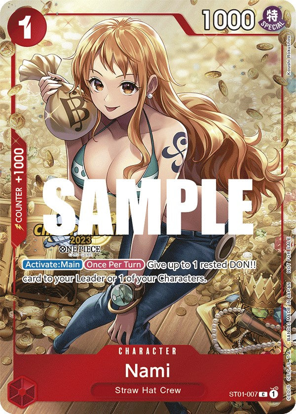 Nami (CS 2023 Celebration Pack) (ST01-007) - [One Piece Promotion Cards] Foil - Trinity Hobby