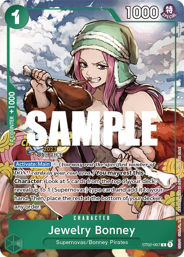 Jewelry Bonney (CS 2023 Celebration Pack) (ST02-007) - [One Piece Promotion Cards] Foil - Trinity Hobby