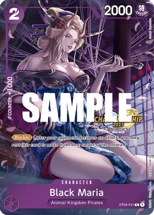 Black Maria (CS 2023 Celebration Pack) (ST04-011) - [One Piece Promotion Cards] Foil - Trinity Hobby