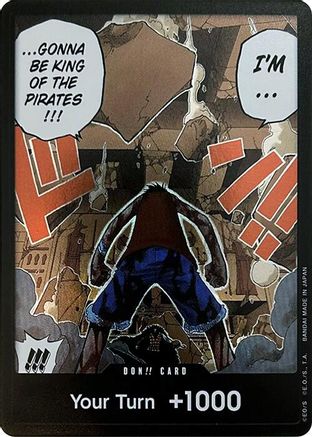 DON!! Card (Luffy vs. Crocodile) (Devil Fruits Collection Vol. 1) - [One Piece Promotion Cards] Foil - Trinity Hobby
