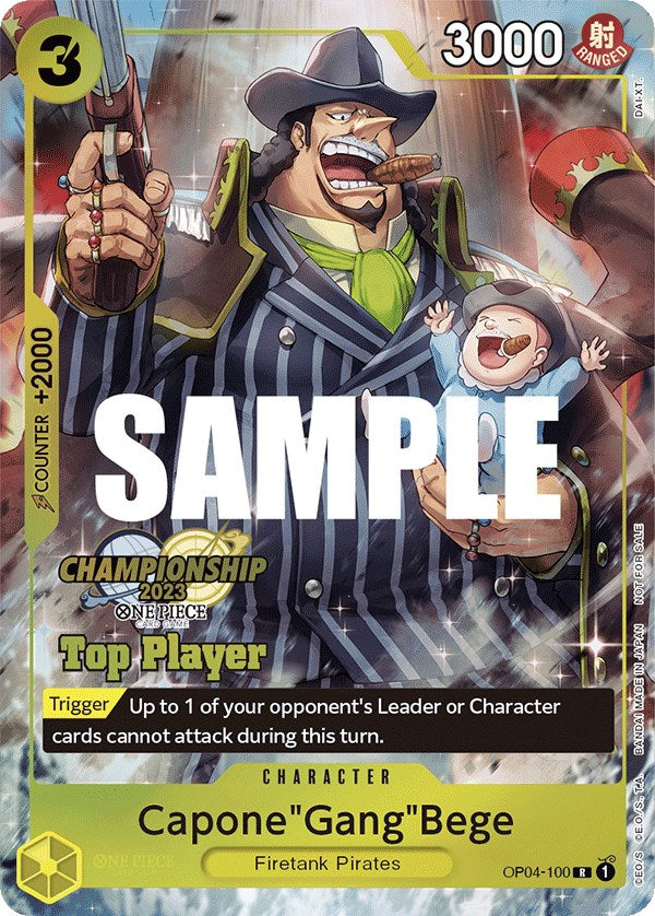 Capone"Gang"Bege (CS 2023 Top Players Pack) [One Piece Promotion Cards]