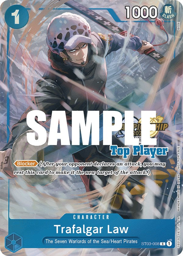 Trafalgar Law (CS 2023 Top Players Pack) (ST03-008) - [One Piece Promotion Cards] Foil - Trinity Hobby