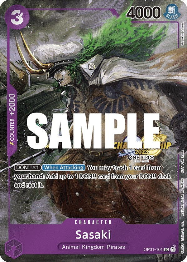 Sasaki (CS 2023 Event Pack Finalist Ver.) (OP01-101) - [One Piece Promotion Cards] Foil - Trinity Hobby