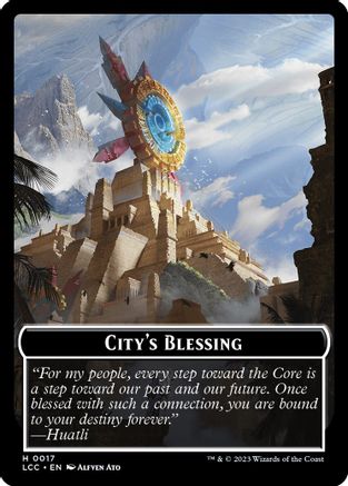 City's Blessing // Vampire (0004) Double-Sided Token  (LCC-17 // 4) - [Commander: The Lost Caverns of Ixalan] - Trinity Hobby