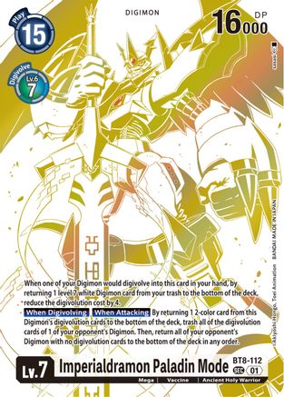Imperialdramon Paladin Mode [BT8-112] (Blast Ace Special Edition) [New Awakening] - Trinity Hobby