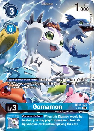 Gomamon [BT14-020] (Alternate Art) [Blast Ace] - Trinity Hobby