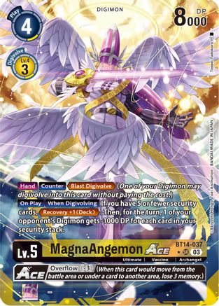 MagnaAngemon Ace [BT14-037] (Alternate Art) [Blast Ace] - Trinity Hobby