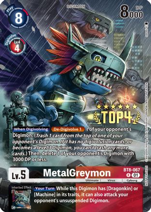 MetalGreymon [BT8-067] (Digimon 3-On-3 November 2023 Top 4) [New Awakening] - Trinity Hobby