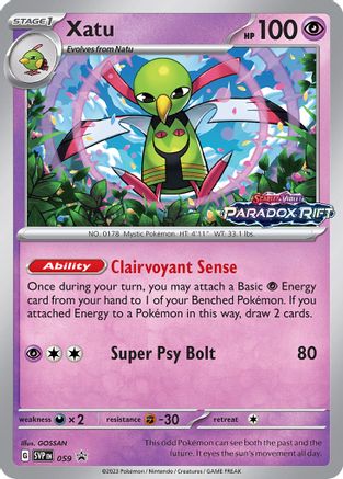 Xatu (059) [Scarlet & Violet: Black Star Promos] - Trinity Hobby