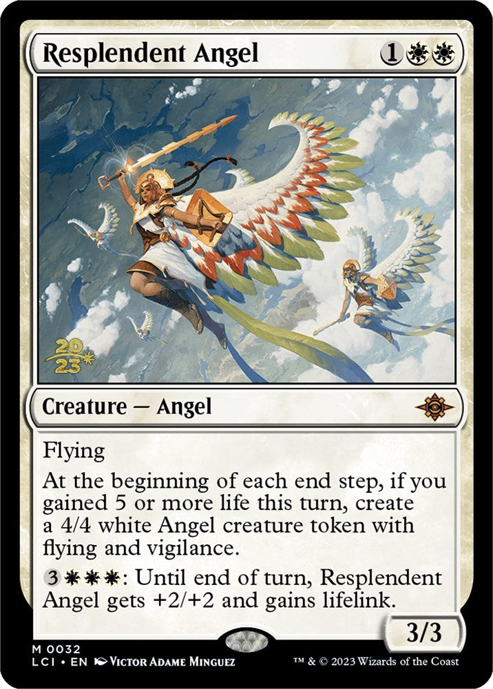 Resplendent Angel (LCI) [The Lost Caverns of Ixalan Prerelease Cards] - Trinity Hobby