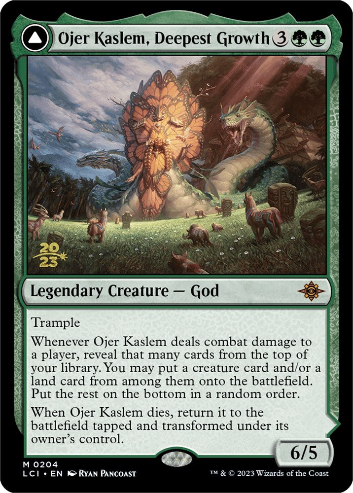 Ojer Kaslem, Deepest Growth // Temple of Cultivation [The Lost Caverns of Ixalan Prerelease Cards] - Trinity Hobby