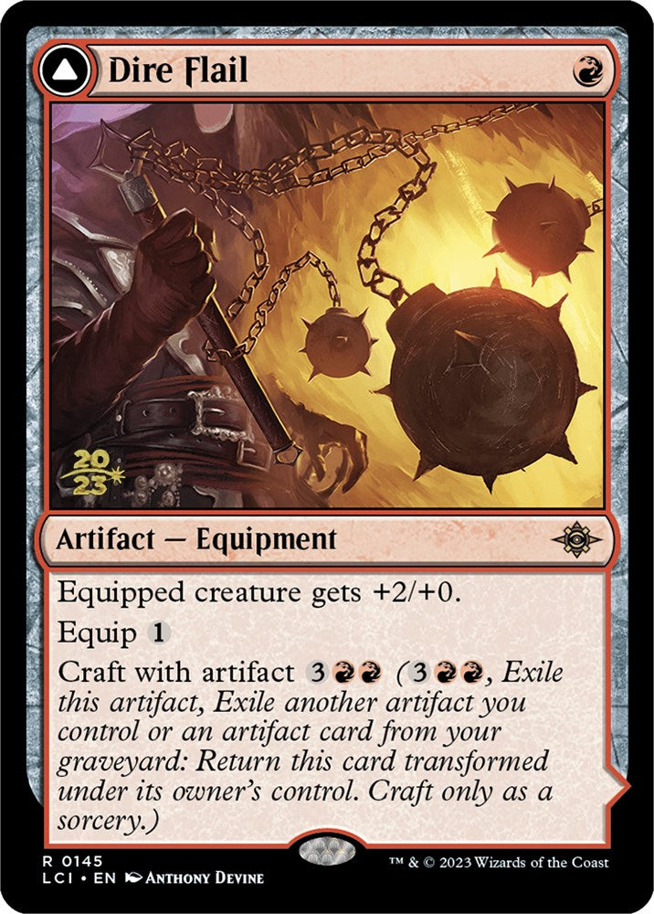 Dire Flail // Dire Blunderbuss [The Lost Caverns of Ixalan Prerelease Cards] - Trinity Hobby