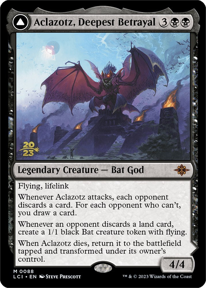 Aclazotz, Deepest Betrayal // Temple of the Dead [The Lost Caverns of Ixalan Prerelease Cards] - Trinity Hobby