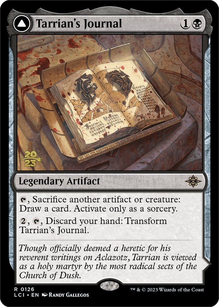 Tarrian's Journal // The Tomb of Aclazotz [The Lost Caverns of Ixalan Prerelease Cards] - Trinity Hobby